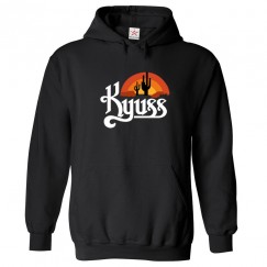 Kyuss with Sunset Background Unisex Kids and Adults Pullover Hoodie									 									 									